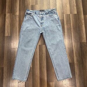 Abercrombie & Fitch Men's Light Blue Straight Jeans